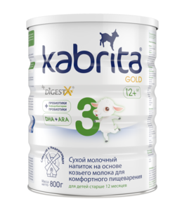 Kabrita 3 Gold Смесь сухая на козьем молоке для комфортного пищеварения с 12 месяцев 800 гр