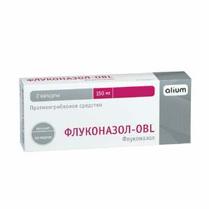 Флуконазол-OBL капсулы 150 мг 2 шт флуконазол obl капсулы 150 мг 2 шт