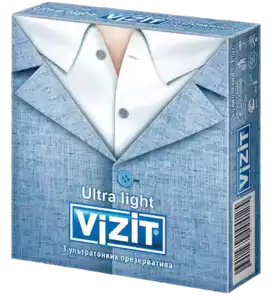Vizit Ultra light Презервативы ультратонкие 3 шт