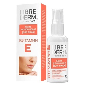 Librederm Крем-антиоксидант для лица с витамином E 50 мл librederm крем антиоксидант для глаз с витамином e 20 мл
