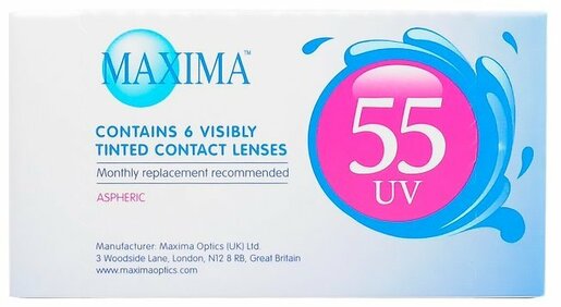 Maxima 55 UV Линзы контактные 8,6 -4,75 6 шт