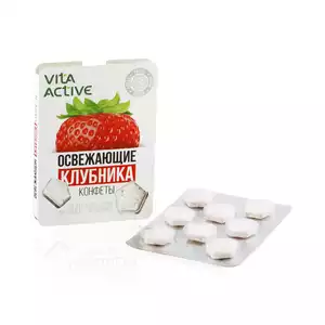 Vita Active конфеты освежающие клубника 8 шт