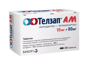 Телзап АМ Таблетки 10 мг + 80 мг 28 шт