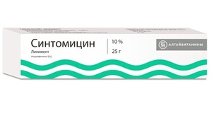 цена Синтомицин Линимент 10% 25 г