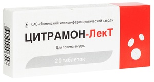 Цитрамон-Лект таблетки 20 шт