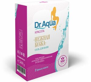 Dr.Aqua ароматная соль для ванн морская ромашка 500 г