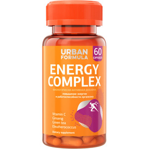 Urban Formula Energy Complex Капсулы массой 400 мг 60 шт urban formula multi complex