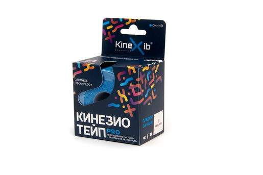 Kinesio-Tape Kinexib Pro 5 м х 5 см синий