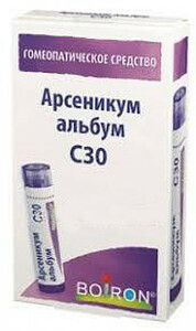 Арсеникум альбум С30 гранулы гомеопатические 4 г герань крупнокорневищная альбум