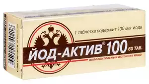 Йод-Актив Таблетки 100 мг 60 шт