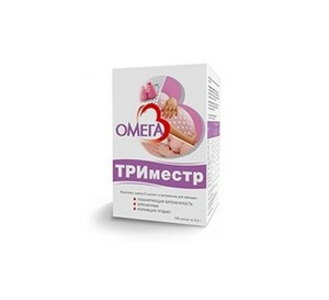Омега-3 триместр Капсулы 500 мг 120 шт