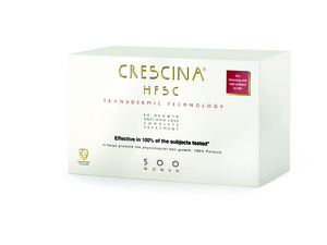 Crescina Transdermic HFSC  500  20+20 комплекс лосьонов для возобновления роста и против выпадения волос для женщин  40 шт цена и фото