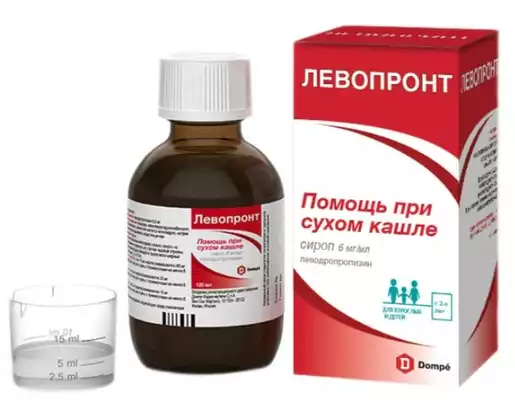 Левопронт Сироп 30 мг / 5 мл 120 мл