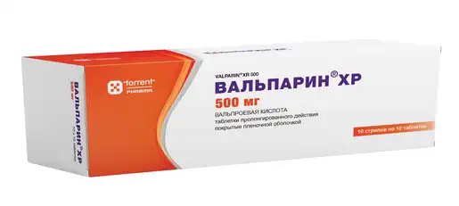 Вальпарин ХР Таблетки пролонгированные 500 мг 100 шт