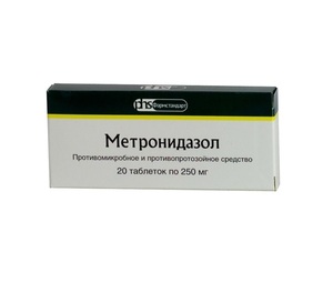 Метронидазол таблетки 250мг N20 метронидазол медисорб таб 250мг 20