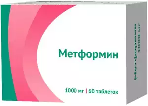 Метформин-Озон Таблетки 1000 мг 60 шт