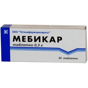Мебикар Таблетки 300 мг 20 шт