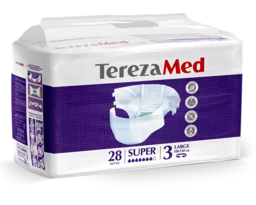 TerezaMed Подгузники для взрослых супер размер 3 L 28 шт