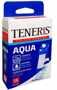 Teneris Aqua Пластырь водостойкий 15 шт пластырь teneris фиксирующий 8х10 см 10 шт