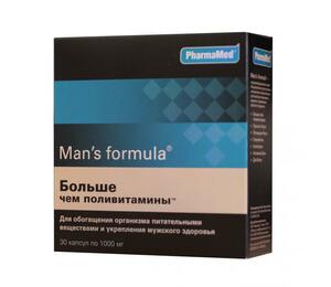 Man's formula больше чем поливитамины Капсулы 30 шт lady s formula больше чем поливитамины капсулы 880 мг 30 lady s formula общеукрепляющие биокомплексы