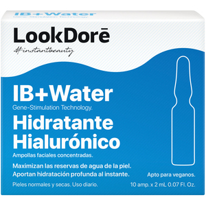 LookDore Концентрированная сыворотка в ампулах для интенсивного увлажнения IB+ WATER AMPOULES MOISTURISING HYALURONIC 10 х 2 мл