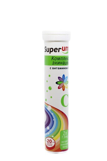 Superum комплекс эхинацея с витамином С Таблетки шипучие 20 шт