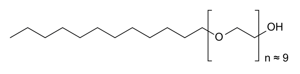Формула действующего вещества Полидоканол