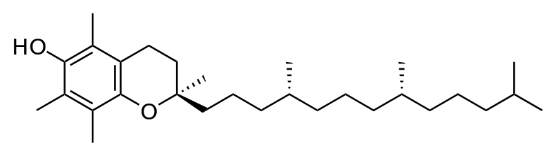 Формула действующего вещества Витамин E
