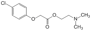 Формула действующего вещества Меклофеноксат*