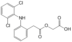 Формула действующего вещества Ацеклофенак*