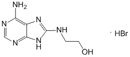 Формула действующего вещества Гидроксиэтиламиноаденин