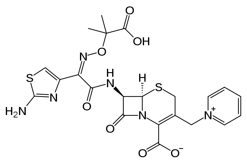 Формула действующего вещества Цефтазидим*