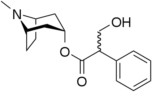 Формула действующего вещества Атропин