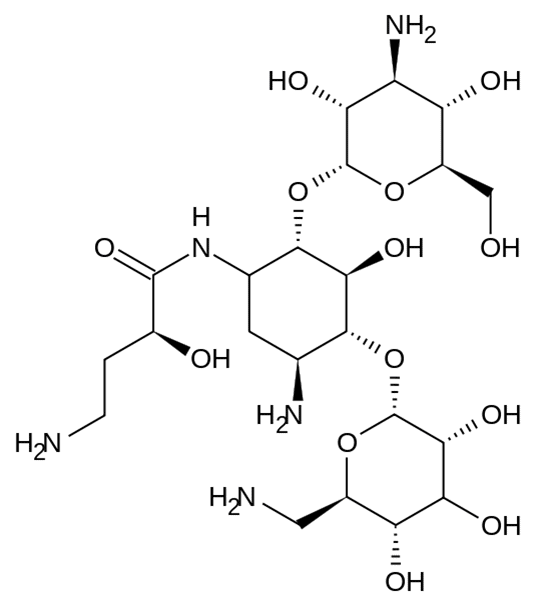 Формула действующего вещества Амикацин*
