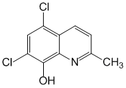 Формула действующего вещества Хлорхинальдол*