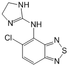 Формула действующего вещества Тизанидин*