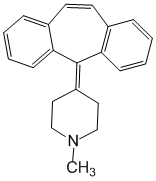 Формула действующего вещества Ципрогептадин*