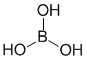 Формула действующего вещества Борная кислота