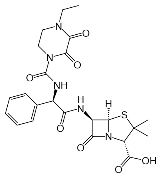 Формула действующего вещества Пиперациллин*