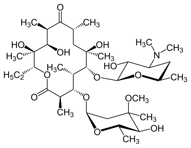 Формула действующего вещества Эритромицин*