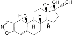 Формула действующего вещества Даназол*