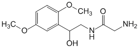 Формула действующего вещества Мидодрин*