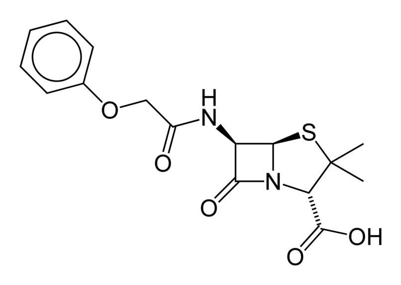 Формула действующего вещества Феноксиметилпенициллин*