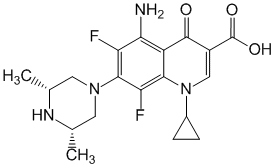 Формула действующего вещества Спарфлоксацин*
