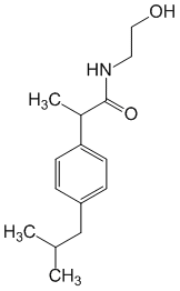 Формула действующего вещества Мабупрофен*