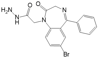 Формула действующего вещества Гидазепам