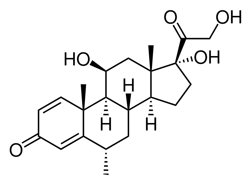 Формула действующего вещества Метилпреднизолон*