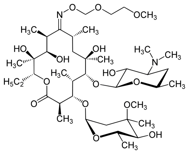 Формула действующего вещества Рокситромицин*