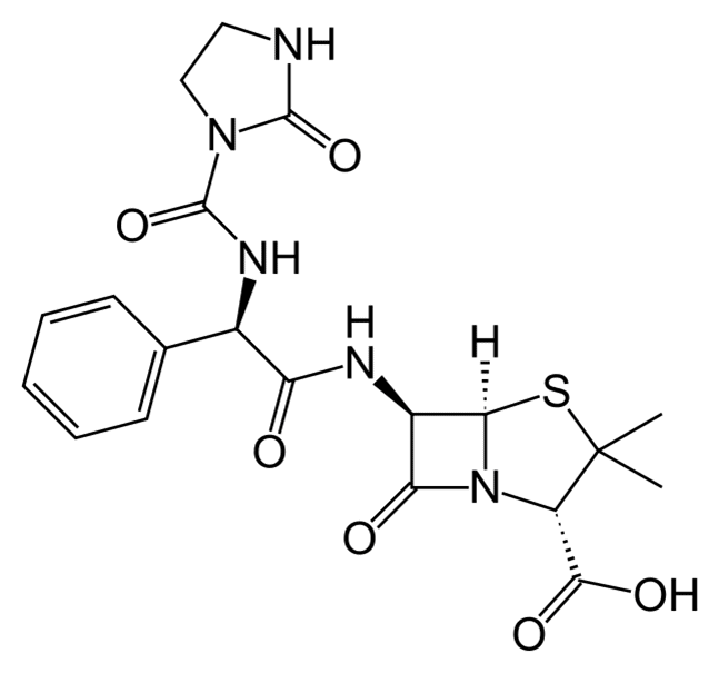 Формула действующего вещества Азлоциллин*