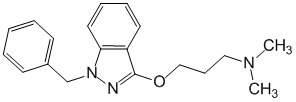 Формула действующего вещества Бензидамин*